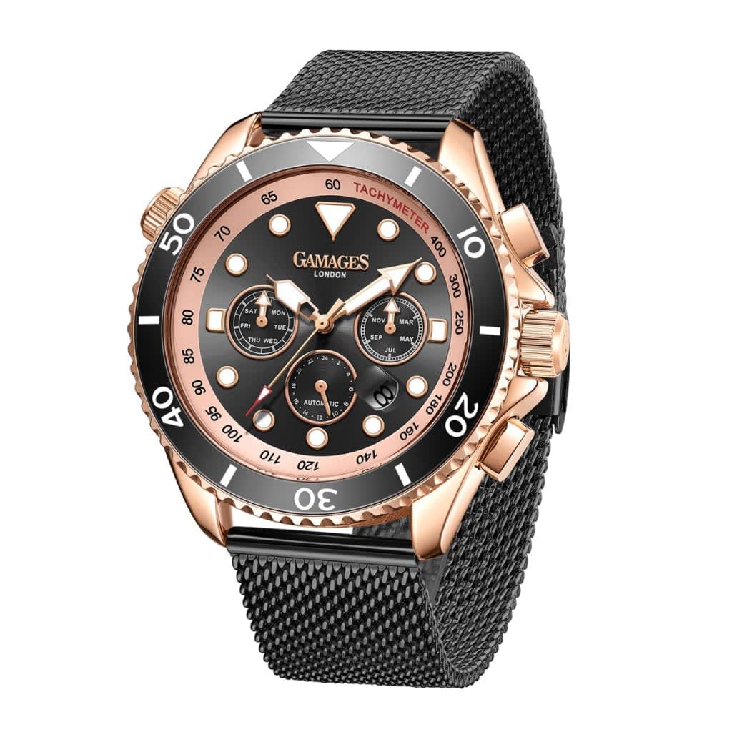 GAMAGES OF LONDON Limited Edition Hand Assembled Sports Timer Automatic  Rose on Auction Now at BPI