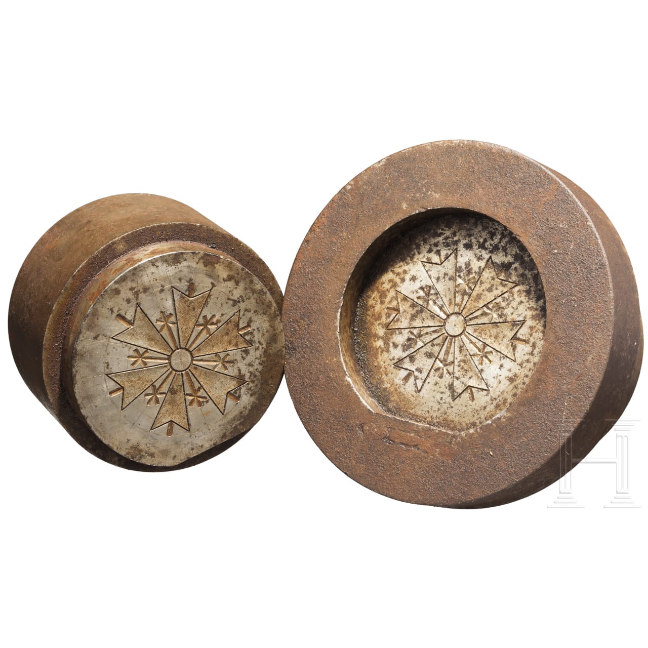 A pair of embossing tools for a Baltic Grand Cross