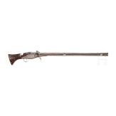 A heavy German matchlock musket, mid-17th century