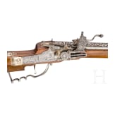 A southern German wheellock rifle with bone veneer, 17th century, with replacements from the Historismus period