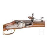 A deluxe wheellock rifle, so-called "M&uuml;llerb&uuml;chse", with self-cocking wheellock, J.C. Schneider, Goslar, circa 1720