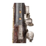 A deluxe flintlock rifle, Carlsbad, circa 1740