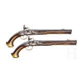 Ein Paar Steinschlosspistolen, Andreas Gebauer, Kopenhagen, um 1740