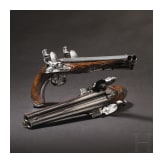 A pair of double-barrelled flintlock pistols, Johann Andreas Kuchenreuter, Regensburg, circa 1760