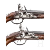 A pair of double-barrelled flintlock pistols, Johann Andreas Kuchenreuter, Regensburg, circa 1760