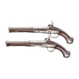 Ein Paar Perkussionspistolen, Bustindui in Eibar, um 1780