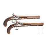 Ein Paar Perkussionspistolen, Ryan & Watson, London, um 1810