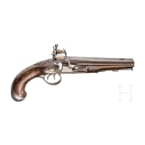 Doppell&auml;ufige Offizierspistole, Michel Berleur, L&uuml;ttisch, um 1810
