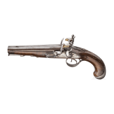 Doppell&auml;ufige Offizierspistole, Michel Berleur, L&uuml;ttisch, um 1810