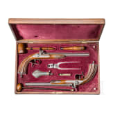 Ein Paar Perkussionspistolen im Kasten, Lepage in Paris, um 1840