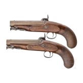 Ein Paar Perkussionspistolen, William Hole in Bristol, um 1840