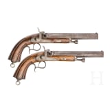 Ein Paar Perkussionspistolen, Barat Aine, Toul, um 1840