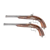A pair of percussion pistols, Carl Pirko, Vienna, circa 1850