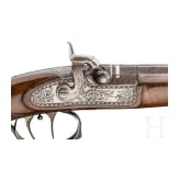 A pair of percussion pistols, Anton Vinzent Lebeda, Prague, circa 1850