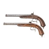 Ein Paar Perkussionspistolen, L&uuml;ttich, um 1850