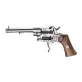 Zwei sechs- und achzehnsch&uuml;ssige Lefaucheux-Revolver im Kasten, Belgien, um 1860