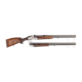 A B&uuml;hag over-and-under combination rifle, Suhl, with scope, with interchangeable smoothbore barrel