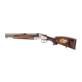 A B&uuml;hag over-and-under combination rifle, Suhl, with scope, with interchangeable smoothbore barrel