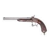 A deluxe drop-barrel target pistol, Peter Schenk & Sohn, Marienbad, circa 1880