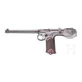 A Borchardt C 93, Loewe Berlin, with shoulder stock, circa 1895