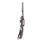 A nickel-plated Mauser Mod. 1878 ("zig-zag revolver")