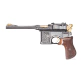 An engraved, part-gilt Mauser C 96 Commercial
