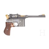 An engraved, part-gilt Mauser C 96 Commercial