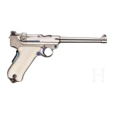 A cased Mauser Parabellum Marine with ivory grip panels