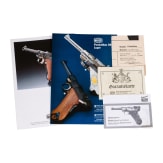 A cased Mauser Parabellum Marine with ivory grip panels