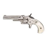 Smith & Wesson Mod. No. 1, 3rd Issue, graviert, vernickelt, in Kassette