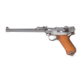 Lange Pistole 08, DWM 1918, mit Brett