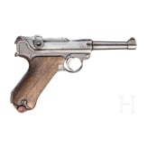 Pistole 08, DWM 1918 / 1920, mit Tasche, Reichswehr, Polizei