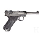 Pistole 08, Krieghoff, Code "S", mit Tasche