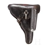 Pistole 08, Krieghoff, Code "S", mit Tasche
