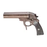 Doppell&auml;ufige Fliegerleuchtpistole Mod. L, Krieghoff, Code "fzs"