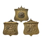 Three Balkan-Turkish cartouche boxes, 19th century