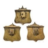 Three Balkan-Turkish cartouche boxes, 19th century