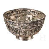 A Balkan Turkish silver bowl, circa 1800