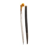 An Ottoman yatagan with ivory handle, 19th century