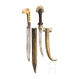 An Ottoman yatagan and a Moroccan koummya, 19th century