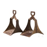 Two Ottoman stirrups, 17th/18th century