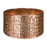 Golden amulet ring for women, Ottoman, around 1900