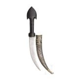 A Syrian silver-mounted djambia,19th century