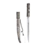 A silver-mounted knife, Caucasus, 19th century