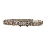 A Georgian silver belt, late-19th century