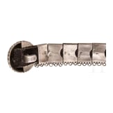 A nielloed silver belt, Caucasus, around 1900