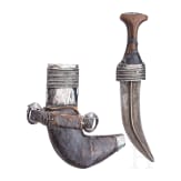 A silver-mounted djambia, Yemen, 19th century