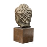 The bronze head of a Thai Buddha, 17th/18th century