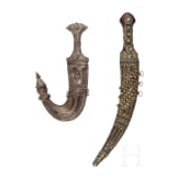Two djambias from the Arabian Peninsula, 1st half of the 20th century