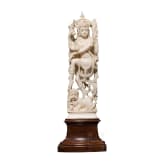 A Burmese ivory carving, 20th century